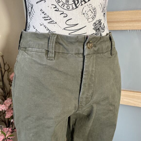 Tommy Hilfiger Straight Leg Pants Olive Army Green Women Size 6 - Picture 2 of 8